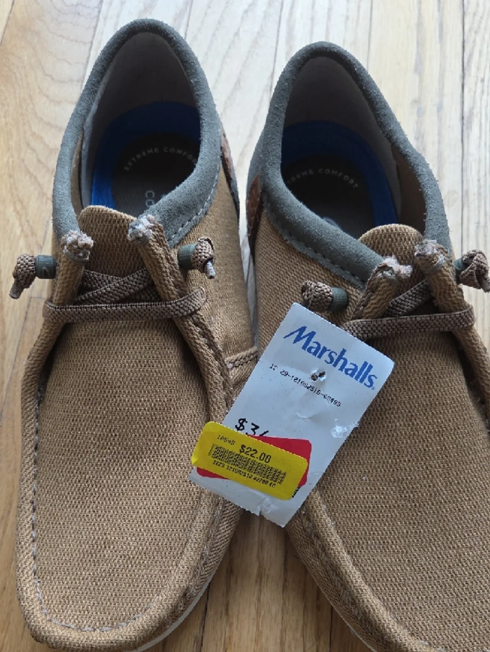 Clarks Collection Slip-On Moccasin in Taupe with Blue Insole - Picture 8 of 11